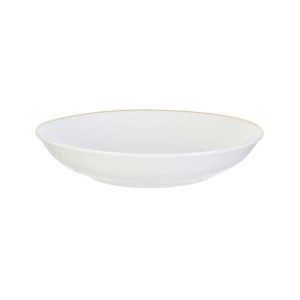 Fernity Talerz głęboki Pearl Gold 20cm biały