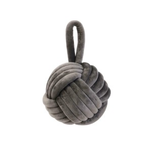 Fernity Stoper do drzwi Yarn szary 14x24x14 cm