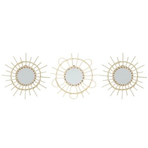 Fernity Zestaw 3 luster rattanowych Lipsi