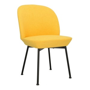 Fernity Krzesło Cloe żółte, minimalistyczne, wygodne siedzisko