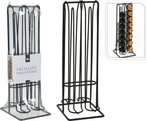 Fernity Stojak na kapsułki do kawy Nespresso      metalowy czarny