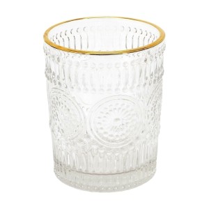 Fernity Szklanka Lisere 250 ml ze złotą obwódką