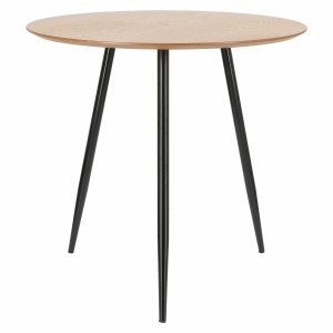 Fernity Stół Sottile 80 cm, okrągły blat, metalowe nogi