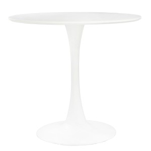Fernity Stół Simplet Skinny White 80cm Okrągły Biały