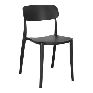 Fernity Krzesło Nopie black, tworzywo, sztaplowane, bez montażu