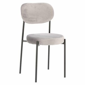 Fernity Krzesło Camile Velvet szare, design futurystyczny
