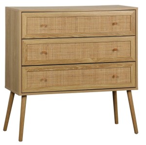 Fernity Komoda Ballo 3 szuflady naturalna