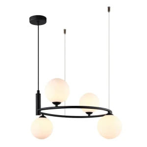 Italux Amily  Lampa wisząca MDM-3974/4 BK Czarny