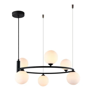 Italux Amily  Lampa wisząca MDM-3974/6 BK Czarny