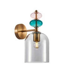 Italux Busco  Kinkiet WL-30263-1B-BRO-SG Złoty