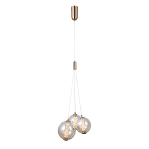 Italux Butero  Lampa wisząca PND-34359-3-HBR-AMB złoty