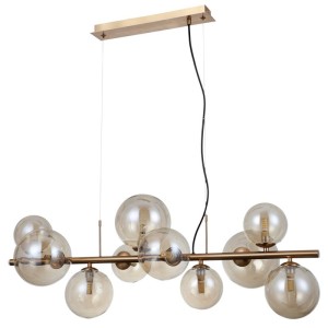 Italux Canello  Lampa wisząca PND-406007-10-HBR Mosiądz miodowy