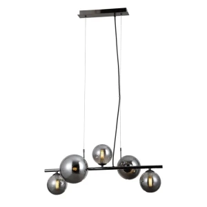 Italux Canello  Lampa wisząca PND-406007-5A-BCR Czarny chrom