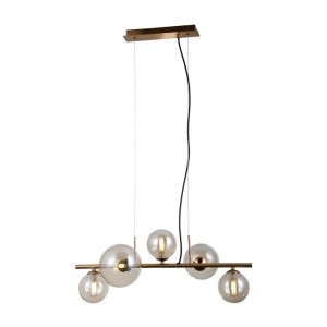 Italux Canello  Lampa wisząca PND-406007-5-HBR Mosiądz miodowy