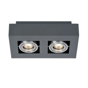 Italux Casemiro  Lampa natynkowa IT8002S2-BK/AL Czarny, aluminiowy