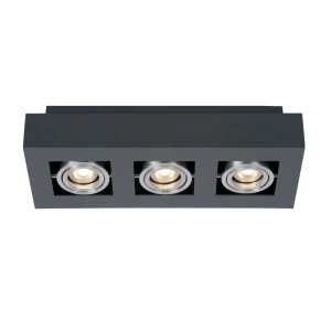 Italux Casemiro  Lampa natynkowa IT8002S3-BK/AL Czarny, aluminiowy