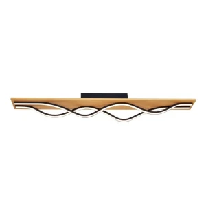 Italux Conato  Plafon PLF-23848-30W-BK-GD Czarny piaskowany