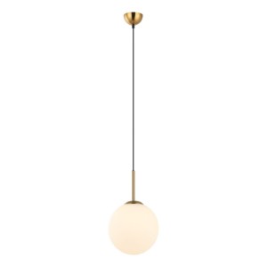Italux Deore  Lampa wisząca PND-5578-1M-BRO Brąz antyczny, biały