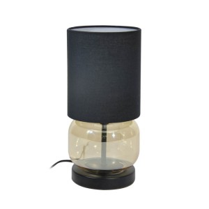 Italux Dorme  Lampa biurkowa TB-63748-BL-AMB Czarny, bursztynowy