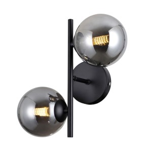 Italux Erimida  Kinkiet WL-2244-2-BL Czarny mat