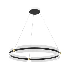 Italux Faris  Lampa wisząca PND-62738-53W-3K-BK-GD Czarny, złoty