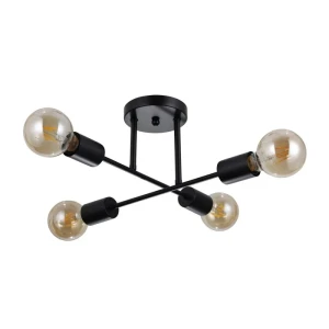 Italux Formio  Lampa wisząca PND-4052-4-BL Czarny mat