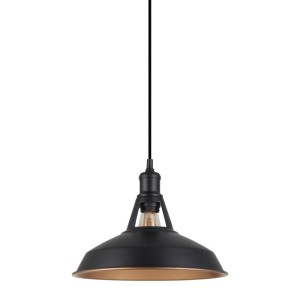 Italux Freya  Lampa wisząca MDM-2315/1 M BK+GD Czarny