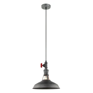 Italux Garibaldo  Lampa wisząca MDM-2781/1 GR+BK Szary