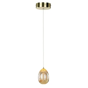 Italux Huelto  Lampa wisząca PND-22112132-1A-CHPN Złoty szampański