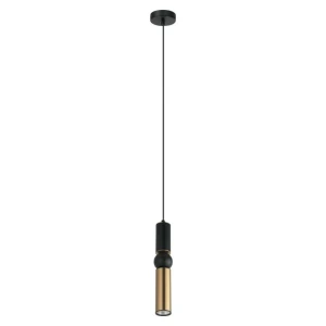 Italux Isidora  Lampa wisząca PND-14290-1-BK-BRO Czarny, brąz antyczny