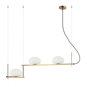 Italux Kernio  Lampa wisząca PND-357783-BRO+W Mosiężny