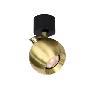 Italux Lafin  Reflektorek SPL-45379-1R-BK-GD Czarny, mosiężny