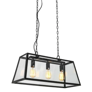 Italux Laverno  Lampa wisząca MD-102621-3-B Czarny mat