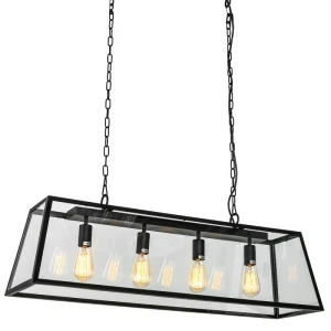 Italux Laverno  Lampa wisząca MD-102721-4-B Czarny mat