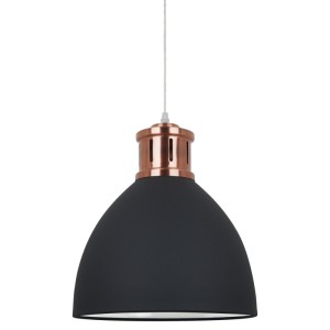 Italux Lola  Lampa wisząca MD-HN8100-BK+RC Grafitowy, czerwony miedziany