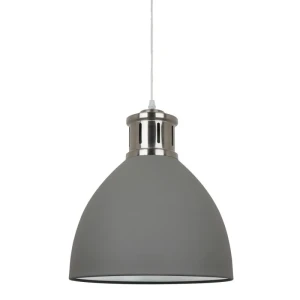 Italux Lola  Lampa wisząca MD-HN8100-GR+S.NICK Szary, nikiel satynowany