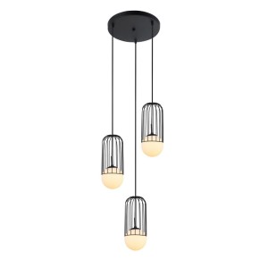 Italux Matty  Lampa wisząca MDM-3939/3 BK Czarny