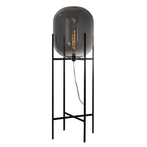 Italux Maversa  Lampa stojąca FL-82321-1A-L Czarny, grafitowy lustrzany