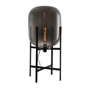 Italux Maversa  Lampa stojąca FL-82321-1A-M Czarny, Grafitowy lustrzany