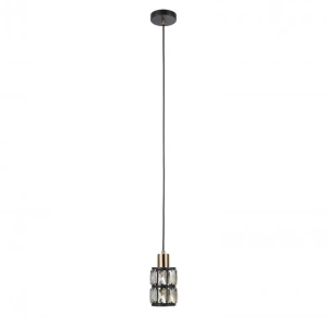 Italux Menfi  Lampa wisząca PND-44236-1-BK-GD Czarny, mosiądz