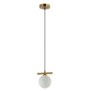 Italux Merseta  Lampa wisząca PND-463321S-BRO+W Brąz antyczny