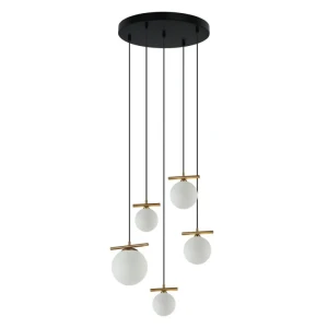 Italux Merseta  Lampa wisząca PND-463325A-BRO+W Brąz antyczny