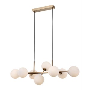 Italux Mirellio  Lampa wisząca PND-66463-8-HB Miodowy mosiężny