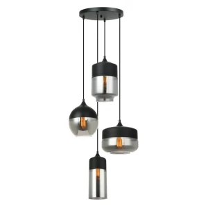 Italux Molina  Lampa wisząca MDM-4364/4 BK+SG Czarny