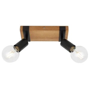 Italux Molini  Reflektorek SPL-2079-2 Czarny, drewno