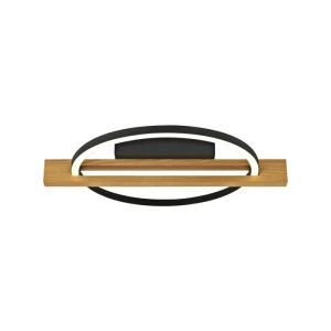 Italux Natano  Plafon PLF-55362-15W-WO Czarny piaskowany