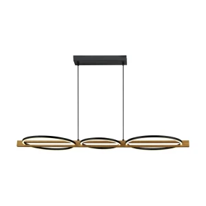 Italux Natano  Lampa wisząca PND-55362-40W-WO Czarny piaskowany