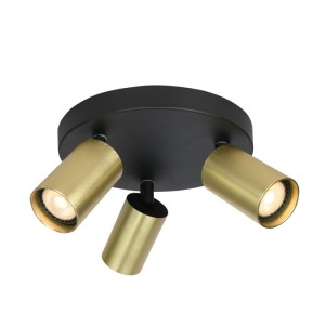 Italux Nesto  Reflektorek SPL-23436-3R-BK-BRSS Czarny, mosiężny