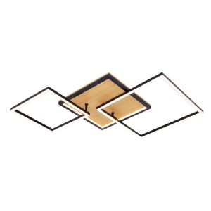 Italux Noris  Plafon PLF-82738-38W-WO Czarny piaskowany