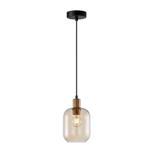 Italux Norlis  Lampa wisząca PND-54738A-1-BRO-AMB Złoty, czarny